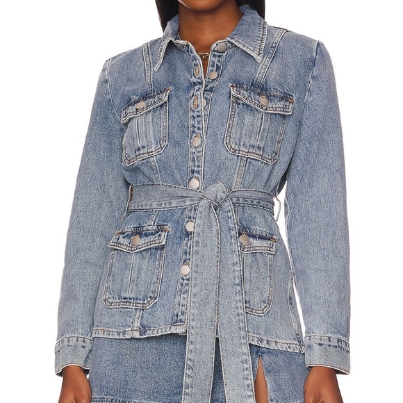 Amanda Uprichard Sleeveless Greyson Denim Dress